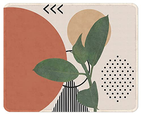 ITNRSIIET Mouse Pad with Stitched Edges, Premium-Textured Mouse Mat Pad, Non-Slip Rubber Base Mousepad for Gaming Laptop Computer & PC 260×210×3mm, Modern Abstract Style