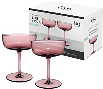 like. by Villeroy & Boch – Like Glass Sekt-/Champagnerschale Lila, Spülmaschinenfest, Sektschale, Trinkgeschirr, Glas, Gläser, Kristallglas