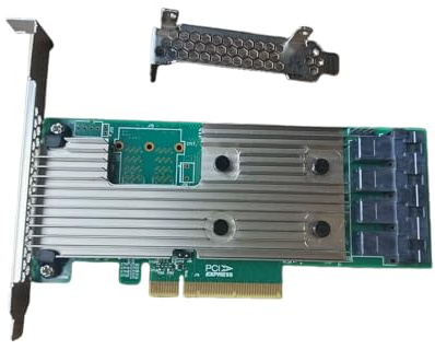 SVNXINGTII SAS9305-16i SATA SAS 16 Port HBA 12Gbs RAID Controller Card Host Bus Adapter PCIe 3.0 x8 IT-Mode 05-25703-00 Card (9305-16i)