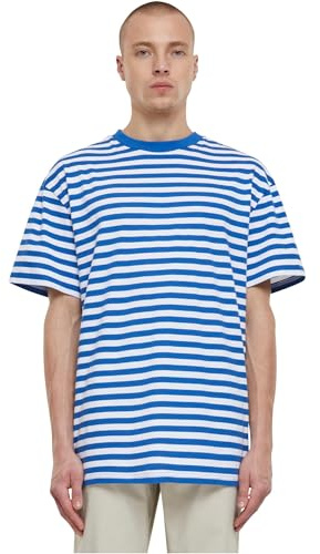 Urban Classics Regular Stripe Hombre Camiseta Negro-Blanco Regular