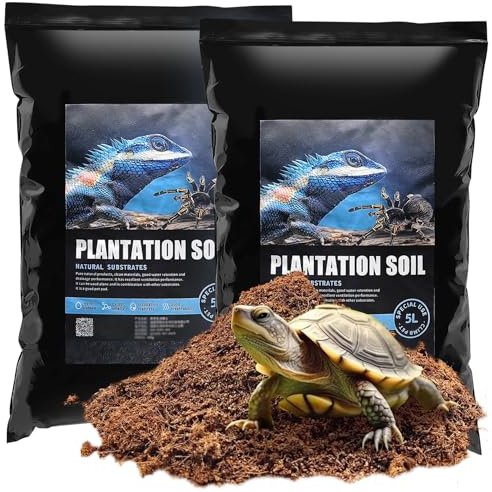 VCEPJH Loose Coconut Fiber Substrate, 2 Pack Natural Coco Coir Reptile Bedding Tarantula Substrate Soil Habitat Accessories for Tortoise Snake Bearded Dragon Spiders Hermit Crabs