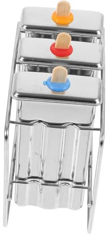 OFFSCH Molde Para Paletas De Acero Inoxidable Molde De Helado Soporte Para Hacer Helados Caseros La Cocina