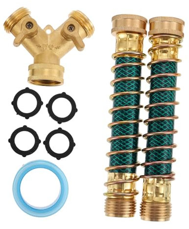 CIMAXIC Y Förmiger Wasserhahn Verteiler 2 Wege Gartenschlauch Adapter Für Wasserhahn Schlauchverbinder Für Garten Und Bewässerungssysteme