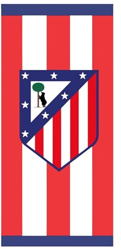 SaoTi Toalla de Microfibra Atlético Madrid – Ideal para Playa, Piscina, Gym y Camping – Oficial Colchoneros