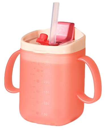 WNDUOKXH Gobelet à boire pour personnes âgées, gobelet à bec anti-fuite pour adultes, gobelet à bec anti-fuite pour adultes, gobelet à 2 anses anti-fuite pour personnes âgées, B