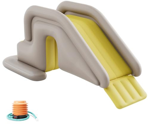 Pool Slide, 78.7x31.5x33.5 Inch Pvc Inflatable Water Slide with Air Pump for Outdoor, Indoor, Backyard, Garden, Yellow