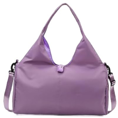 Zymoplas Borsa per tappetino da yoga Borsa da palestra con separazione dal bagnato asciutto Capacità interna adeguata La yoga ha scomparto separato per scarpe coperto, colore lilla