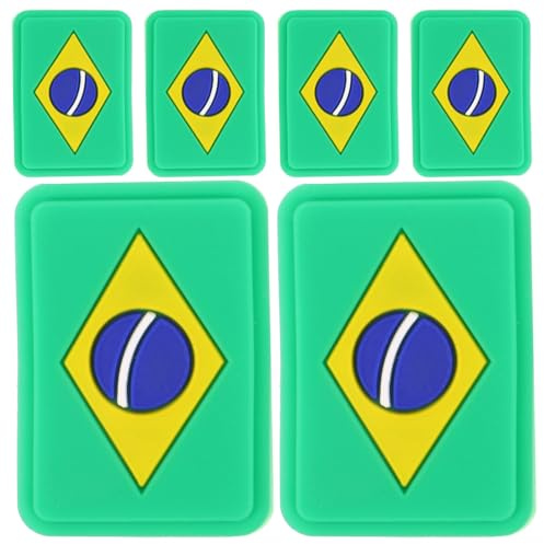 minkissy 6 Pièces Amortisseur de Vibrations pour Tennis en Silicone Vert Clair, Accessoire Portable Réduisant Les Chocs Fatigue du Bras pour Usage Quotidien