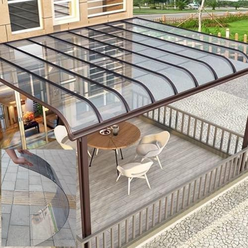 1,5 mm genomskinliga PVC-takpaneler, UV-skydd, baldakin, ark för utomhusbruk (150 x 100 cm) och väderdekoration, tejados placas