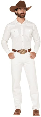 Wrangler Men's Original Fit Jean Jeans, White, 31W / 34L