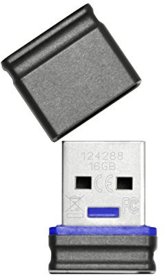 Platinum 16 GB Mini USB-Stick USB 2.0 schwarz