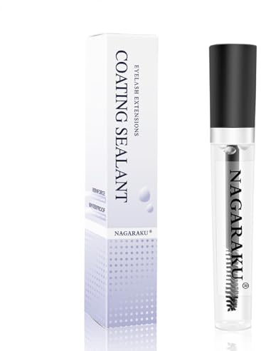 NAGARAKU Wimpernbeschichtung Sealant 10ml Wimpernstylinggel Wimpernmantel Transparent Mascara Manga Wimperngrundierung Wasserdicht Sealant Pinsel Tip Applikator Gelbeschichtung
