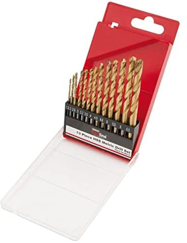 Draper Redline 68415 HSS Metric Twist Drill Set,Blue(13-Piece)