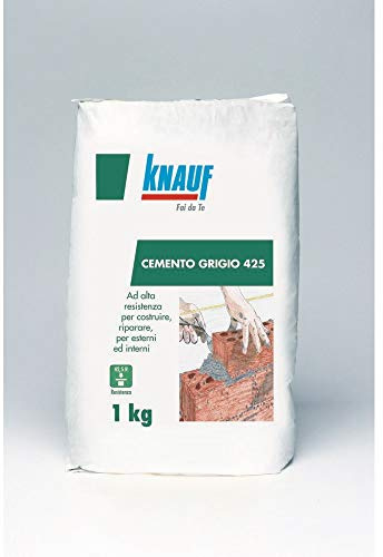KNAUF Cemento Ad Alta Resistenza, 42,5r, Adatto Ad Uso Interno Ed Esterno. 1 Kg