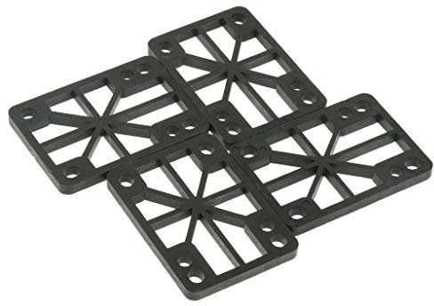 Sharplace 4 / Paket Skateboard Longboard Shock Pads Riser 6mm Oder 8mm Schwarz, 4 mm