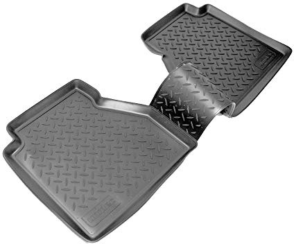 Recambo Premium Passform-Fußmatten hinten für Nissan Navara Typ D40 2005-2015, Schwarz, Gummi, Rand, 3D Sicken