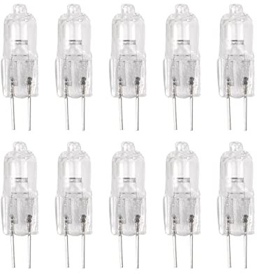 Peowuieu 10 pcs. Lampe G4 Lampe halogene Broches 12V 35W Blanc Chaud