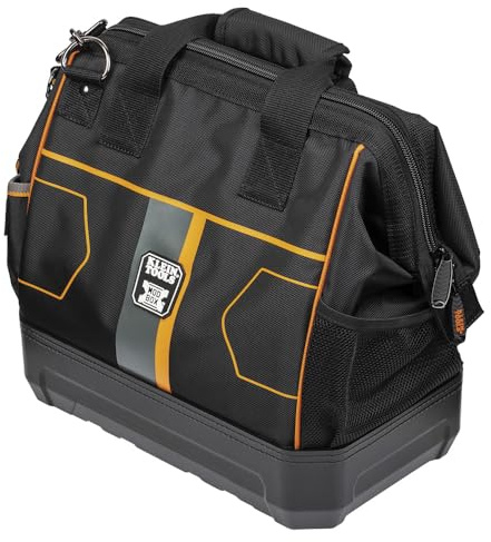 Klein Tools 62203MB MODbox Tool Bag, parte della postazione di lavoro mobile MODbox, 28 tasche per la massima conservazione degli attrezzi, staffa interna per faro