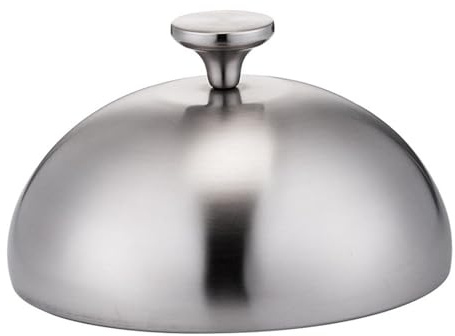 MagiDeal Copertura per Hamburger, Multiuso, utensile per Barbecue, Cupola per Piastra, Cupola per Fusione di Formaggio, per Cottura a Vapore di bistecche, 23 Cm