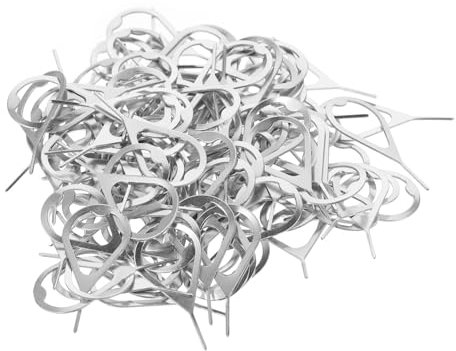 DIYEAH 100pcs Sim Card Remover for Tablets Ejector Pin Keychain Compatible Devices