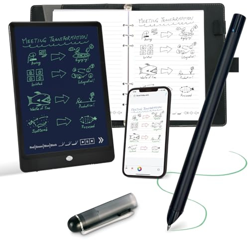Ophayapen Smart Pen Set – Bolígrafo Inteligente con Cuaderno y App – Digitaliza Notas Escritas, Audio Sincronizado y Exportación PDF/Word – Compatible con iOS y Android