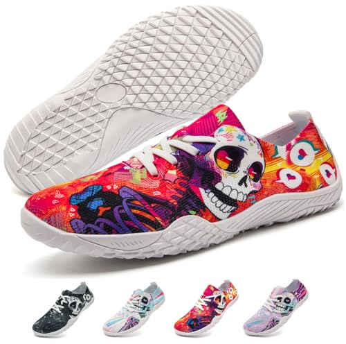 CMZSMM Basket Femme Barefoot Chaussure Sneakers Sport Tennis Running Basquette RandonnéE Marche Salle Confortable AntidéRapante Fitness LéGèRes Respirantes Casual Fashion