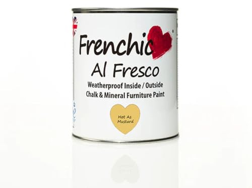 Frenchic Hot as Mustard Al Fresco Weatherproof Inside & Outside Chalk Paint - 750ml