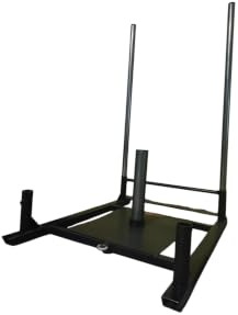 Trineo de Arrastre y Empuje para Crossfit, Hyrox y Gimnasio, Sled de Fuerza Compatible con Discos Olímpicos de 50 mm Entrenamiento Funcional, Sprint, Potencia