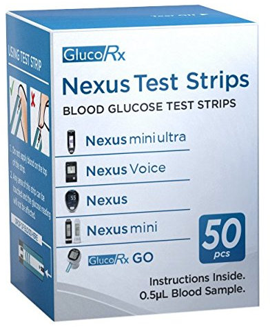 GlucoRx Nexus Test Strips (50)
