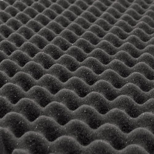 Akustikschaumstoff als Akustik Noppenschaumstoff Platte 200x100x3cm (anth/schwarz) aus hochwertigem PUR-Schaumstoff