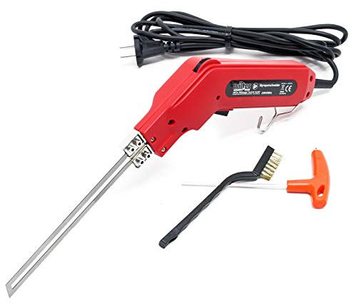 Wiltec Styroporschneider 200W, schnelles Aufheizen inkl. 200mm Klinge, für Styropor, Styrodur & Polystrol-Hartschaum Heißdrahtschneider bis 600°C