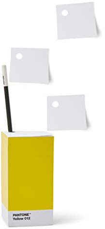 Copenhagen Design Pantone New Sticky Notepad with Pencil Hole. 14,5CM High, Yellow, One Size
