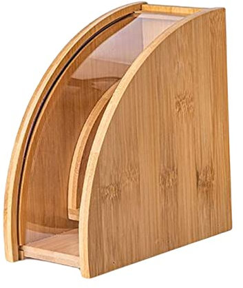 Porte Filtre, Récipient de Filtre, Porte-Papier Filtre à Café en Bois, Porte-Papier à Café, à Café en Bambou Réutilisable pour Salle à Manger, Bureau Cuisine, Table, Comptoir, en éventail