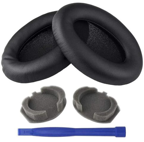 KOOLEVER 1 Pair Ear Pads for Sony WH-1000XM3, Earpads Replacement Headphone Foam Pads, Extra Thick Isolation Noise Memory Foam Earpads, Headphone Ear Pads Protein Leather Black