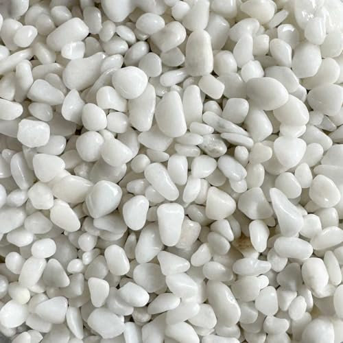 Steinteppich Epoxidharz Set Innen & Außen (ca. 112kg / 8-10m²) | 16 Farben | 100kg 2-4mm Marmorkies + 12L, 2K Epoxidharz Bindemittel | Für Balkon, Terrasse, Treppen, Garage (Bianco Carrara)