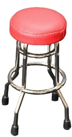 New Wave Toys 1/6 Scale Classic RedRepliCade Stool, Mini Vintage Arcade Accessories, Die Cast Metal Replica Furniture, Chair for Labubu Doll