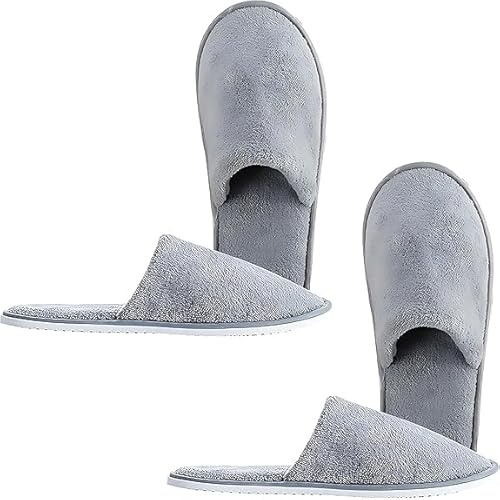 HENGBIRD Juego de 2 pantuflas lavables para invitados, 7 mm, suela antideslizante de EVA, zapatillas de hotel para hombre y mujer, reutilizables, para casa, hotel, invitados y viajes