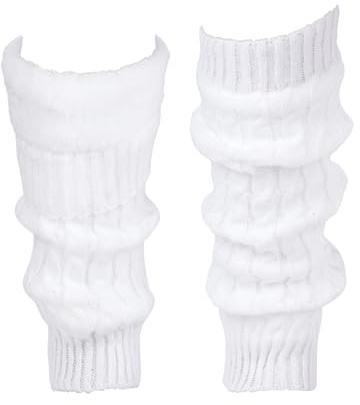 Pistha Fleece Lined Leg Warmers for Women Knit Leg Warmer for Skating