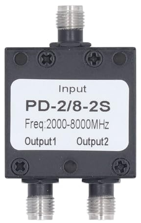 Divisore di potenza SMA a 2 vie, divisore di potenza RF per di antenne, gamma di frequenza da 2 a 8 GHz con bassa perdita di inserzione ed elevato isolamento, divisore di potenza