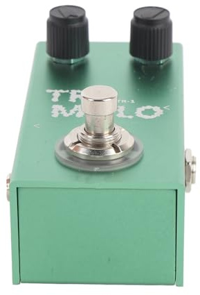 Julihai Tremolo-pedal, True Bypass Vintage-gitarreffektpedal med LED-ljus, Stompbox i Aluminiumlegering för Elgitarr och Bas