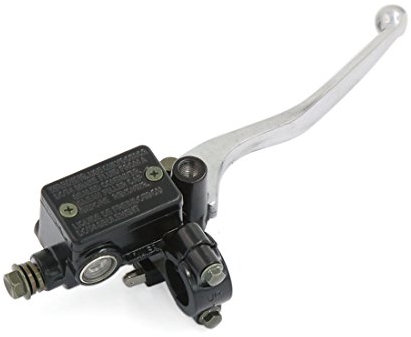 sourcing map CG125 Negra Palanca Frontal Bomba de Freno Delantero para Moto 22mm