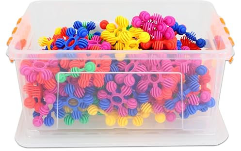 Betzold - Kreativ Steckblume 160-tlg. - Lernspielzeug Bausteine Steck-Spielzeug