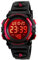Dayllon Digitaluhr Kinder Uhren für Jungen Armbanduhr Kinder Outdoor Sport 50M Wasserdicht Elektronische 12/24 H Wecker Stoppuhr/Kalender/LED-Licht/Datum Junge Mädchen Black Red X(8-15 Year Old)