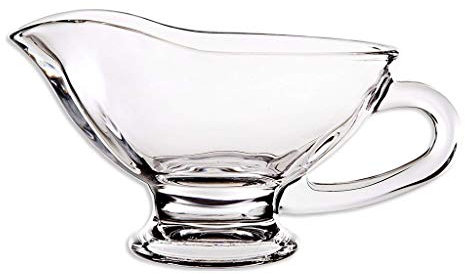 RJJX Home Salsiera for la casa Cucina, Trasparente Maniglia Vetro Salsiera Salsiera (Color : 200ml)