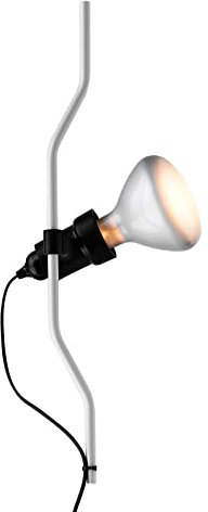 FLOS Parentesi Dimmer Element, Elemento Aggiuntivo per Lampada Parentesi, Composto da Archetto in Metallo, Portalampada e Cavo con Spina, Versione Dimmerabile, Colore Bianco