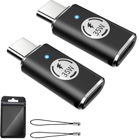 TiMOVO Lightning Buchse auf USB-C Stecker Adapter, 2 Stück USB-C Stecker auf Lightning Buchse Adapter Schnellladung & Datenübertragung für iPhone 15/16/Pro/Pro Max/Plus, Nicht für OTG/Audio, Schwarz