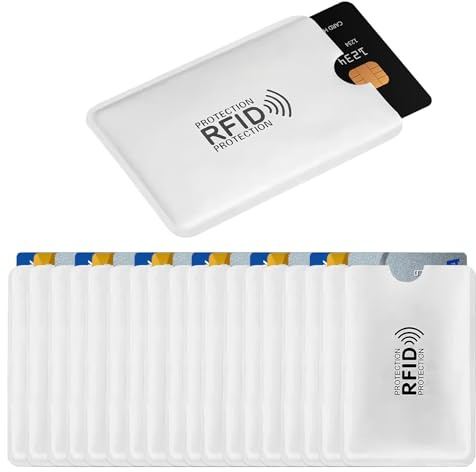 20Pack RFID Blocker Card Ultra Thin Anti Theft Credit Card Protector Holder