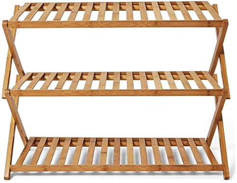 Tragbarer Campingschrank mit 3 Ablagen, leichte und faltbare Aufbewahrungseinheit für Outdoor-Küche, Grillen, Picknicks, unterstützt 50 kg