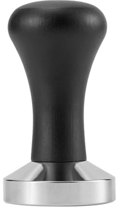 Pressa a mano in acciaio inox per caffè espresso, 90 x 49 mm, colore: nero