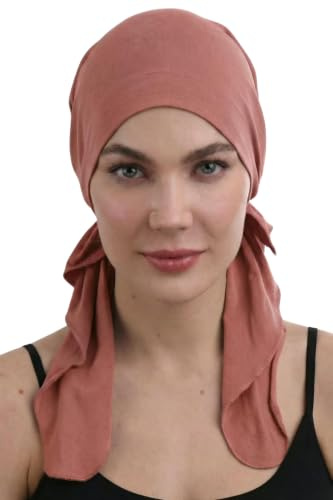 Deresina Bandana Chimio en Bambou Pre-Noue pour Femme – Ultra Doux et Respirant, Ideal pour Alopecie et Perte de Cheveux, Alternative Confortable a la Perruque